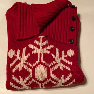 Talbot’s Button Split Neck Sweater